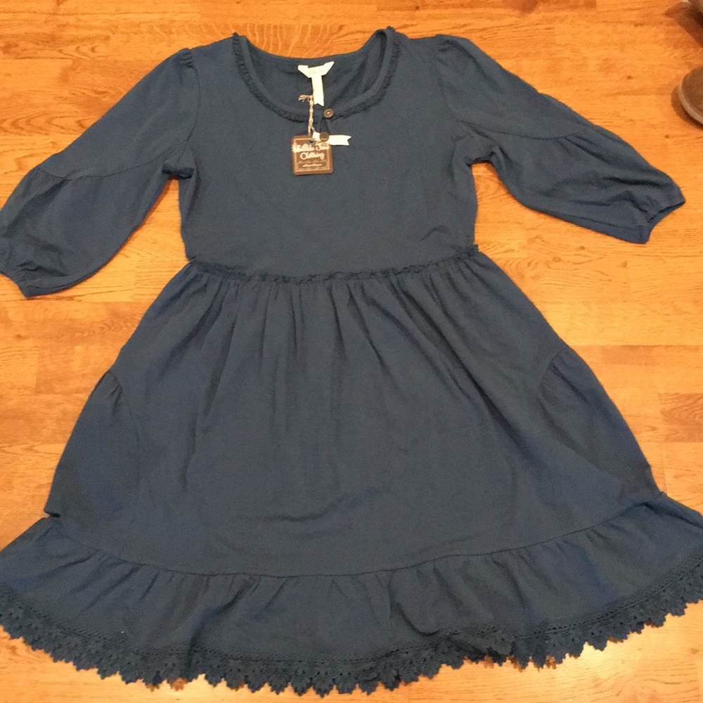 Matilda Jane blue hold the key dress NWT large
